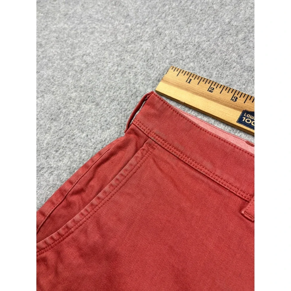 Wellen Chino Shorts Mens 33 Salmon Pink Cotton Stretch Casual Golf